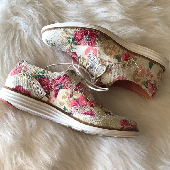 Cole Haan Floral Original Grand Oxfords 